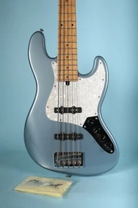 Mike Lull M5V Jazz Electric Bass 5 String Lake Placid Blue with Case - Picture 1 of 12