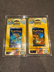 1999 Pokemon Blister Pack Factory Sealed, Charizard & Blastoise Base Set , Mint - Picture 1 of 9