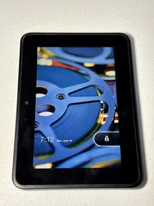 Amazon Kindle Fire HD 7 2nd Gen Tablet 12GB 2012 - Read Description - For Parts - Picture 1 of 11