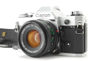 [NEUWERTIG] Canon AE-1 analoge Spiegelreflexkamera silber 35 mm Gehäuse NFD 50 mm f1,8 Objektiv aus JAPAN - Bild 1 von 16