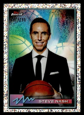 Steve Nash 2021 Topps Finest #38 Speckle #/199 - Image 1 of 2