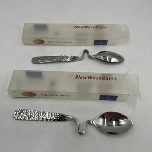 Nuevo Lote de 2 cucharas de café espresso de acero inoxidable Villeroy & Boch NEW WAVE CAFFE - Imagen 1 de 3
