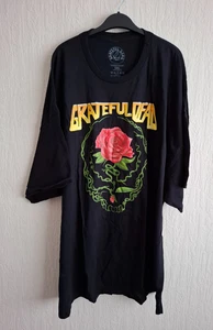 Grateful Dead at Boohoo For Men Black Print T-Shirt Plus Size 5XL Bnwt - Picture 1 of 4