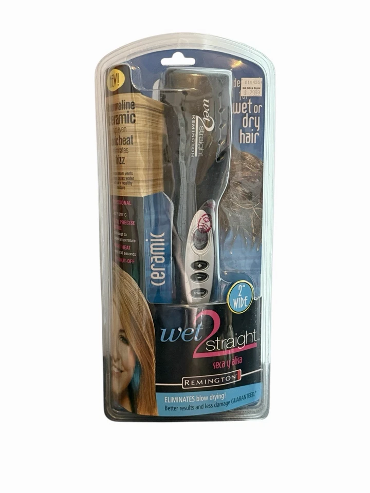 HTF Remington Wet 2 Straight Flat Iron S-8000t Ceramic Hair Straightener Sealed - Image 1 of 1