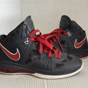 Nike LeBron 8 PS schwarz rot weiß Bred (2011) Größe Herren 11 - Bild 1 von 10