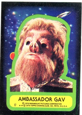 1976 Topps Star Trek Ambassador Gav Sticker Card #17 NM Paramount Pictures - Image 1 of 2
