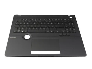 Oryginalna klawiatura Asus 3AEXFTAJN00 z Topcase DE (niemiecki) czarna/czarna mi - Zdjęcie 1 z 4