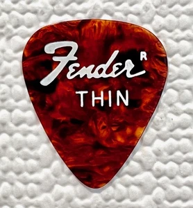 FENDER THIN Guitar Pick Uncircled R No Circle Tortoise VINTAGE  - Picture 1 of 4
