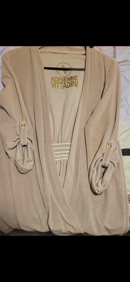 Adrienne Vittadini Suede Sweater  Supersoft  - Image 1 of 1