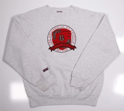Sudadera Georgia Bulldogs Jansport Vintage Años 90 Cuello Redondo Damas Grande Foto 1 de 4