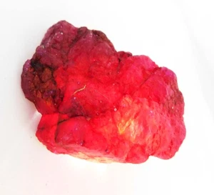 Rubí rojo natural 45 quilates tierra áspera extraída piedras preciosas sueltas regalo para papá - Imagen 1 de 6