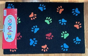 Jellybean Machine Washable Accent Rug 20"x30" Paw Prints Dogs Cats Pets - Picture 1 of 3