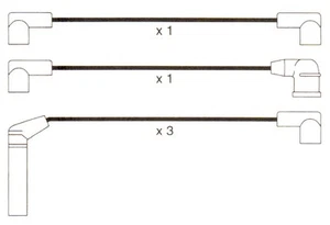 To Fit Subaru Justy Mk1,Daihatsu Hi Jet1 10mm Formula Power, Spark Plug HT Leads - Picture 1 of 1