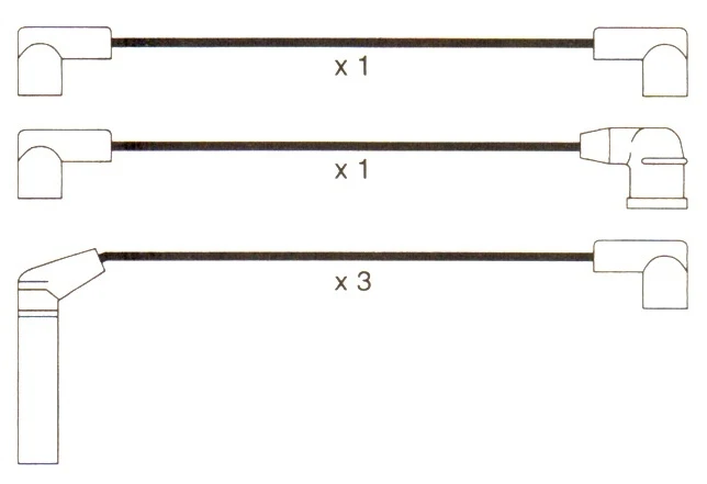To Fit Subaru Justy Mk1,Daihatsu Hi Jet1 10mm Formula Power, Spark Plug HT Leads - Image 1 of 1