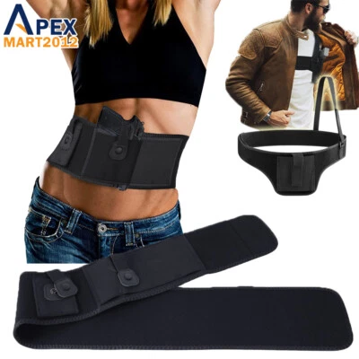 Concealed Carry Gun Holster Belly Band Shoulder Waist Tactical Adjustable Pistol - Image 1 of 4