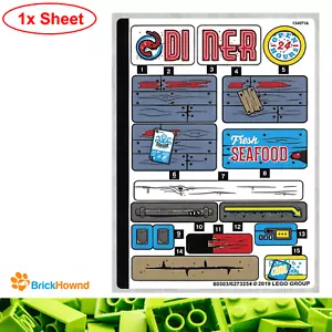 LEGO Genuine Sticker Sheet from 70422 Hidden Side - Shrimp Shack Attack - NEW - Picture 1 of 1
