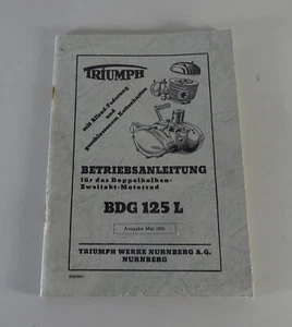 ' Uso Triumph Doppelkolben-Zweitakt-Motorrad Bdg 125 L Stand 05/1955 - Foto 1 di 4
