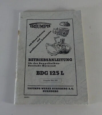 ' Uso Triumph Doppelkolben-Zweitakt-Motorrad Bdg 125 L Stand 05/1955 - Immagine 1 di 4