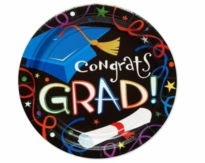 American Greetings Congrats Grad 8 Stück Dessert runder Teller, 7x7, 2er Pack - Bild 1 von 1