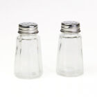 Salt Pepper Pots 35ml Glass Shakers Dispensers Condiment Set Cafe Novelty Cruet