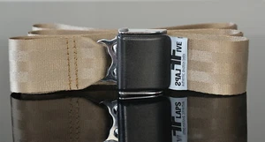 Flugzeuggürtel by FlapsFive - Authentic Aviation - coyote neu ! - Picture 1 of 3