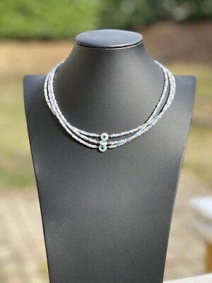 Colar de miçangas feito à mão Evil Eye cada US$ 11,99 - Imagem 1 de 2