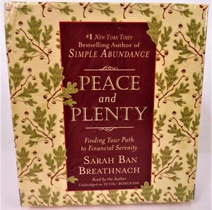 PEACE AND PLENTY Audiobook CD, Read by Author, Unabridged Financial Serenity NEW - Imagen 1 de 7