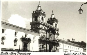 Postal Stein RPPC ecuador, QUITO, Convento de San Francisco (década 40) - Imagen 1 de 2
