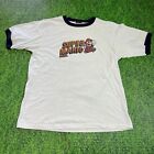 Super Mario Bros Ringer Tee Grqphic T Shirt Changes Made In Usa Single Stitch Xl