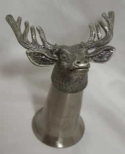 Jägermeister Hirsch Hirsch/Bock/Elchkopf Bar Schnapsglas, Zinn & Edelstahl - Bild 1 von 6