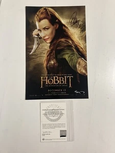 EVANGELINE LILLY SIGNED 11X17 PHOTO THE HOBBIT POSTER UPPER DECK 44/100 UDA - Picture 1 of 8