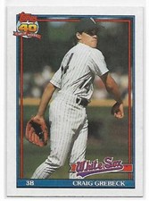 1991 Topps #446 Craig Grebeck Baseball Chicago White Sox 