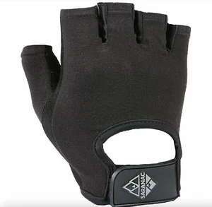 SARANAC Herren Steel SF Handschuhe Open Finger SX0023 Größe S - Schwarz Neu mit Etikett - Bild 1 von 4
