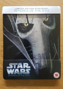 STAR WARS: EPISODE III REVENGE OF THE SITH UK Region 2 Blu-ray Steelbook *NEW* - Picture 1 of 6