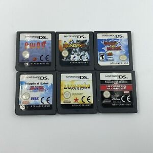Lot of 6 Genuine DS Game Cartridges Working Perfectly Away Bleach Lux Pain ++