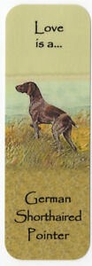 GERMAN SHORTHAIRED POINTER BEAUTIFUL DOG BOOKMARK IMAGE BOTH SIDES GREAT GIFT
