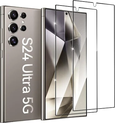 2x samsung Galaxy S24 Ultra Panzerfolie Schutzglas 9H Hart Displayschutz Glas