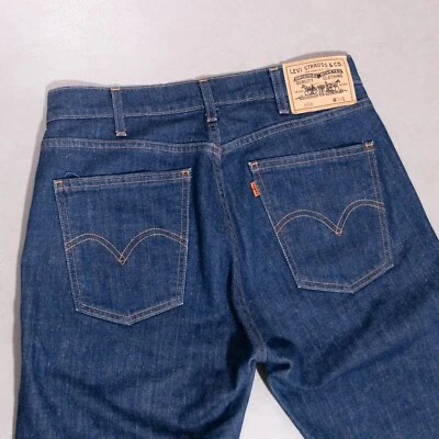 Pantalones de mezclilla rectos azules lengüeta naranja Levi's 606 para hombre costuras marrones 30x33 Foto 1 de 4