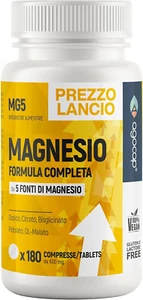 Magnesio Completo 600mg | 5 Tipi Premium | 180 Compresse Alta Qualità - Foto 1 di 11