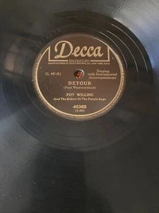 Sammelset 10 verschiedene Vintage 78 Records - Country Western Cowboy Honkey Tonk - Bild 1 von 10