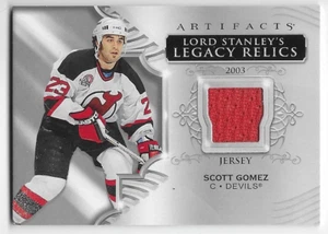 20/21 UD ARTIFACTS LORD STANLEY'S LEGACY RELICS JERSEY Scott Gomez #LSLRSG - Picture 1 of 1