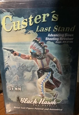 Figura Black Hawk Sioux Warrior Advanceing Shooting Revólver Toys Soldiers BH0106 Foto 1 de 4