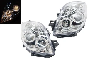 LED CCEL Projector Headlights Clear Headlamps RHD For Yaris Hatchback 2005-2008 - Picture 1 of 12