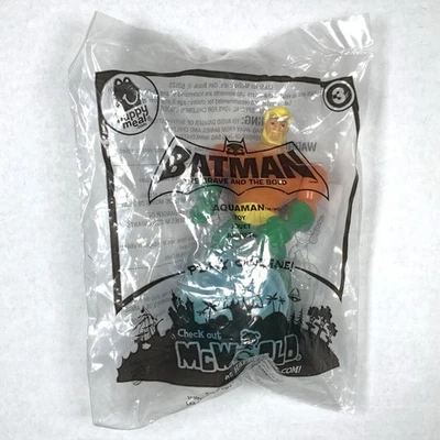 NUEVO 2011 McDonald’s Batman The Brave and The Bold AQUAMAN Happy Meal Juguete Foto 1 de 2