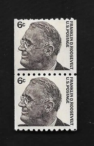 US Scott #1298 6ct Franklin Roosevelt -Vert Par de bobinas verticales MNH - Imagen 1 de 1
