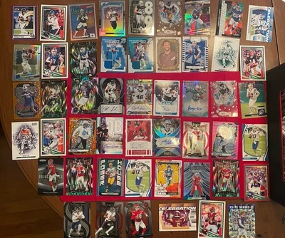 50 NFL Football Card Lot 🔥Mem,Autograph,Rookies Panini, Donruss,select - Image 1 of 4