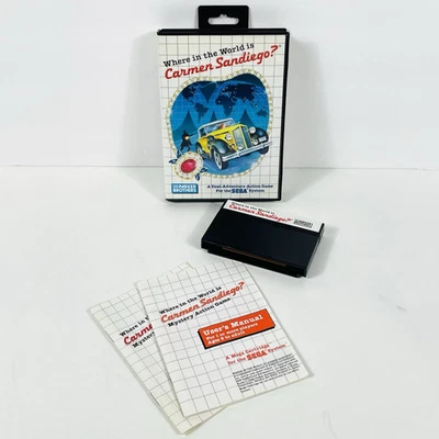 Where in the World is Carmen Sandiego? Sega Master System 1988 - Image 1 of 4