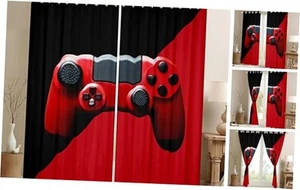 Teens Gamepad Curtains for Bedroom,Video Game 84"W x 84"L (Pack of 2) Multi 13 - Picture 1 of 7