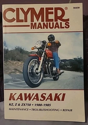 Manual de mantenimiento de reparación de servicio Clymer M450 Kawasaki KZ, Z, ZX 750 1980-1985 Foto 1 de 3