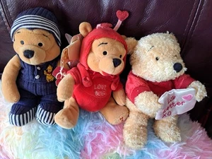 Winnie The Pooh Vintage Teddies 8 Intotal - Picture 1 of 13